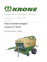 Krone BA Comprima V 150 XC (RP701-31) Instrukcja obsługi