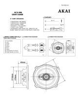 Akai ACS-506 5 Inch 3 Way Speakers Instrukcja obsługi