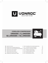 Vonroc CR503DC Cordless Compressor Instrukcja obsługi