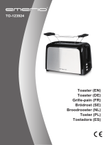 Emerio Toaster "TO-123924", Doppelschlitz, Edelstahl, 750 Watt Instrukcja obsługi
