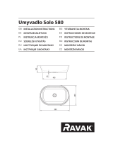 RAVAK Umyvadlo Solo 580 Washbasin Instrukcja obsługi