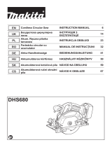 Makita DHS680Z Cordless Circular Saw Instrukcja obsługi