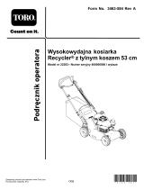 Toro 53cm Heavy-Duty Recycler/Rear Bagger Lawn Mower Instrukcja obsługi