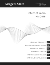 Kruger Matz KM 818 Internet Radio Instrukcja obsługi