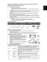 Acer V243HL Skrócona instrukcja obsługi
