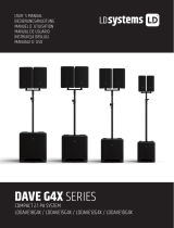 LD systems LD DAVE G4X Series Compact 2.1 PA Loudspeakers System Instrukcja obsługi