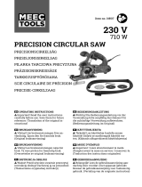 Meec tools 018517 Precision Circular Saw Instrukcja obsługi