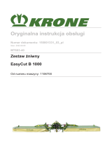 Krone BA EasyCut B 1000 (MT603-40) Instrukcja obsługi