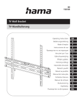 Hama 00118104 TV Wall Bracket Instrukcja obsługi