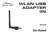 media-tech MT4208 WLAN USB Adaptor Instrukcja obsługi