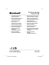 EINHELL TE-CD 18 Li BL Cordless Drill-Screwdriver Instrukcja obsługi