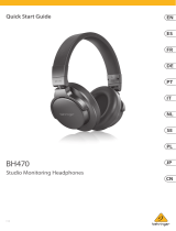 Behringer BH470 Studio Monitoring Headphones instrukcja