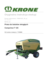 Krone BA Comprima F 125 (RP701-10) Instrukcja obsługi