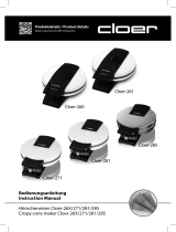 Cloer 261 Waffle Iron Instrukcja obsługi