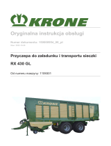 Krone BA RX 430 GL Instrukcja obsługi