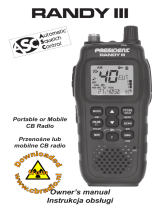 PRESIDENT Randy III AM/FM Transceivers CB Radio Instrukcja obsługi