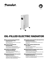 Anslut 014811 Oil Filled Electric Radiator Instrukcja obsługi