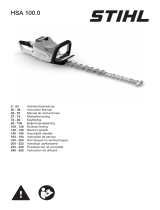 STIHL HSA 100 Cordless Hedge Trimmer Instrukcja obsługi