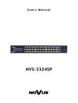 Novus NVS-3324SP 24 Port PoE Plus Switch Instrukcja obsługi