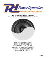 Power Dynamics NCSP Series Ceiling Speaker Instrukcja obsługi