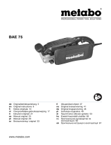 Metabo BAE 75 Belt Sander Instrukcja obsługi