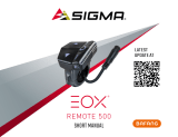 Sigma EOX REMOTE 500 E-Bike Instrukcja obsługi