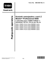 Toro Professional 6000 Series MyRIDE Petrol Z Master 132 cm 72942TE Instrukcja obsługi