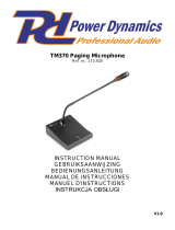 Power Dynamics TM370 Instrukcja obsługi