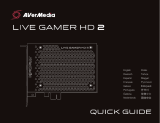Avermedia LIVE GAMER HD 2 Game Capture Card instrukcja