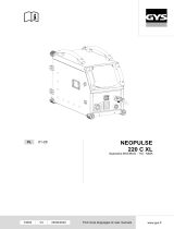 GYS NEOPULSE 220 C XL Instrukcja obsługi