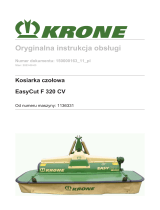 Krone BA EasyCut F 320 CV Instrukcja obsługi