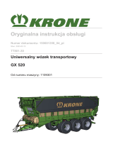 Krone BA GX 520 (TT801-30) Instrukcja obsługi