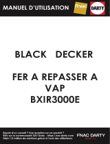 BLACK DECKER BXIR3000E Steam Iron 3000 Ceramic Black Instrukcja obsługi