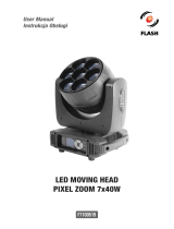 FLASH F7100519 PIXEL ZOOM 7x40W LED Moving Head Instrukcja obsługi