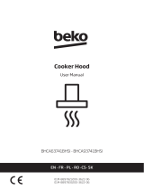 Beko BHCA63741BHSI Cooker Hood Instrukcja obsługi