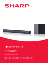 Sharp HT-SBW182 2.1 Soundbar Home Theatre System instrukcja