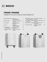 Bosch TR4000, TR4000R DHW Cylinder Instrukcja obsługi