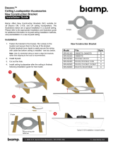 Biamp Desono Ceiling Loudspeaker Accessories SPA-NC - New Construction Bracket Instrukcja instalacji