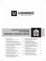 Vonroc EH519AC Electric Bladeless PtC Heater Instrukcja obsługi