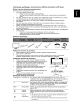 Acer V183HL Skrócona instrukcja obsługi