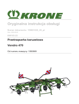 Krone BA Vendro 470 (KW103-22) Instrukcja obsługi