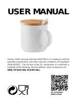 MOB MO9708 Porcelain Mug Instrukcja obsługi