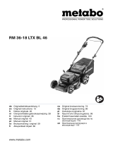 Metabo RM 36-18 LTX BL 46 Cordless Lawn Mower Instrukcja obsługi
