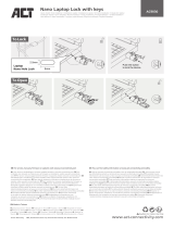 ACT AC9030 Nano Laptop Lock Instrukcja obsługi