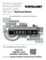 Intellinet 561822 5-Port Gigabit Ethernet PoE+ Switch Instrukcja obsługi