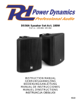 Power Dynamics 100.060 DS50A Speaker Set Instrukcja obsługi