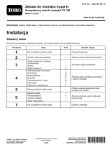 Toro Backhoe Fit-Up Kit, TX 700 Compact Tool Carrier Instrukcja instalacji
