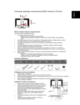 Acer B243PWL Skrócona instrukcja obsługi