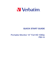 Verbatim PM-14 Portable Monitor 14" Full HD 1080p Skrócona instrukcja obsługi