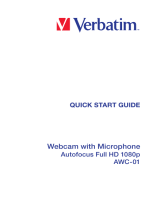 Verbatim AWC-01 Full HD 1080p Autofocus Webcam Skrócona instrukcja obsługi